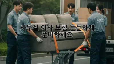 사무실 이사? 보험 든든하게 준비하세요!